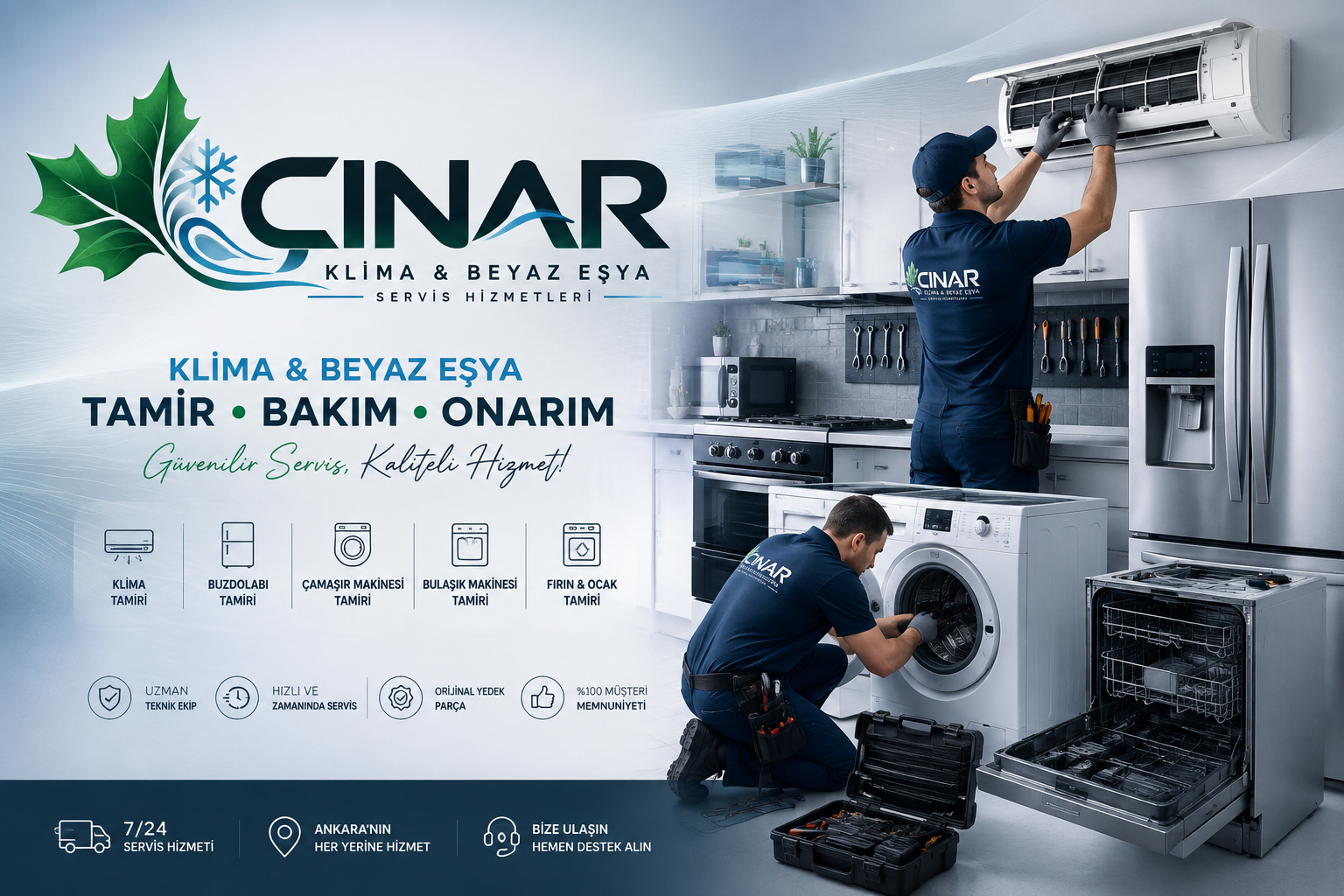 Çınar Klima & Beyaz Eşya Servisi